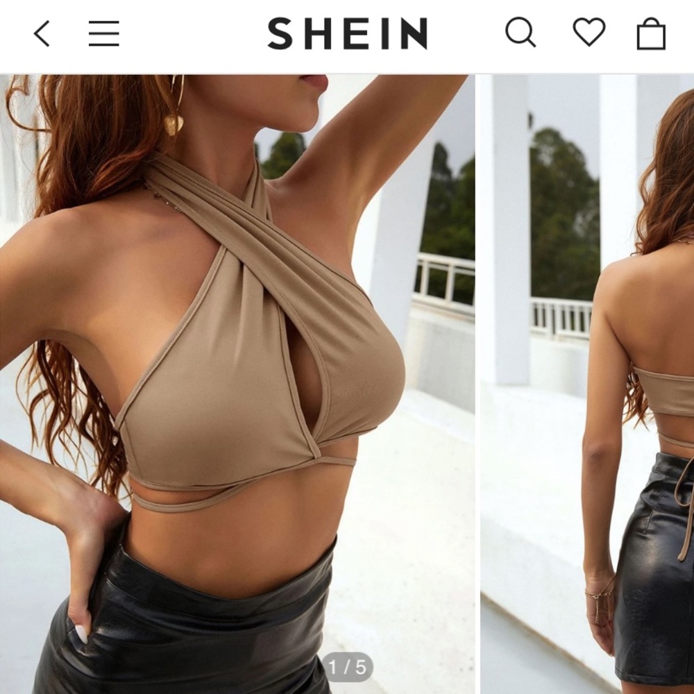 SHEIN WRAP TOP